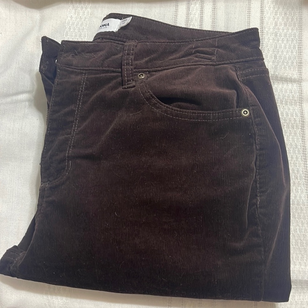 Sonoma brown corduroy